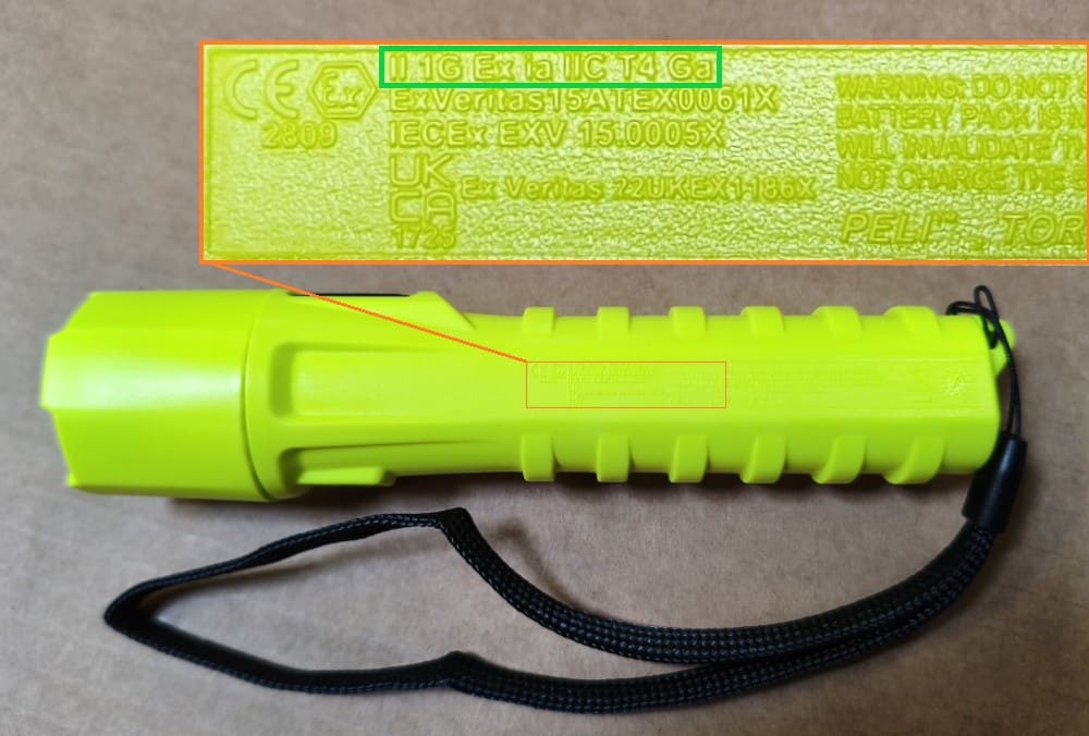 marquage ATEX sur peli 3335